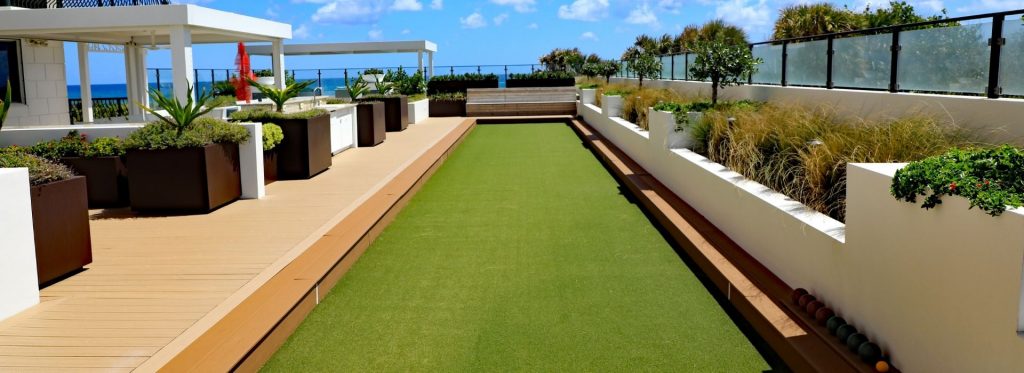 Bocce Court with Artificial Turf